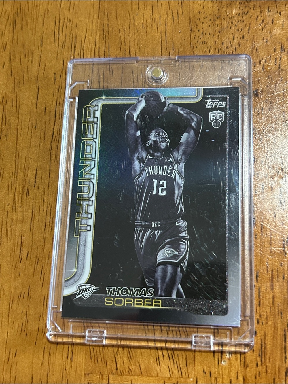 2025-26 Topps Flagship Thomas Sorber Blackout Target Exclusive Rookie Card